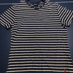 Polo stripe v neck
